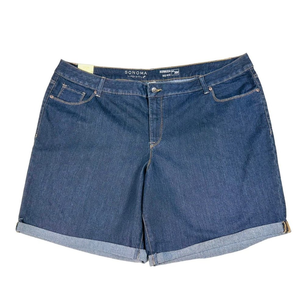Sonoma Bermuda Denim Shorts - Size 24W - NWT